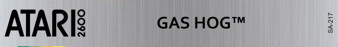 Gas Hog logo for Atari 2600